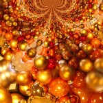 The aroma of holidays, fir tree scent and red