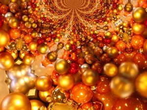 The aroma of holidays, fir tree scent and red