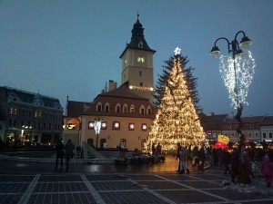 How did Romanian cities prepare for Christmas?