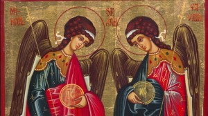 The Holy Archangels Michael and Gabriel, between religion and myth